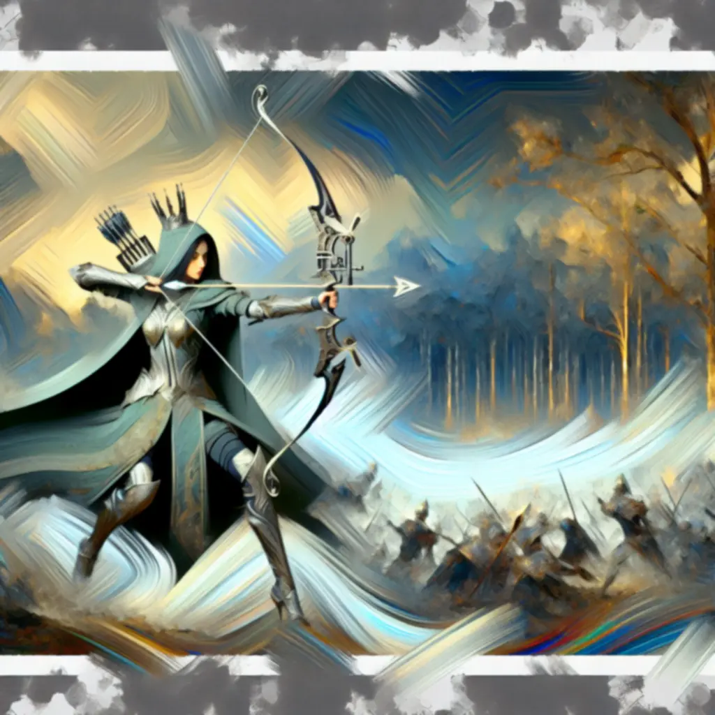 Plakat Łuczniczki Królewskiej – sztuka koncepcyjna